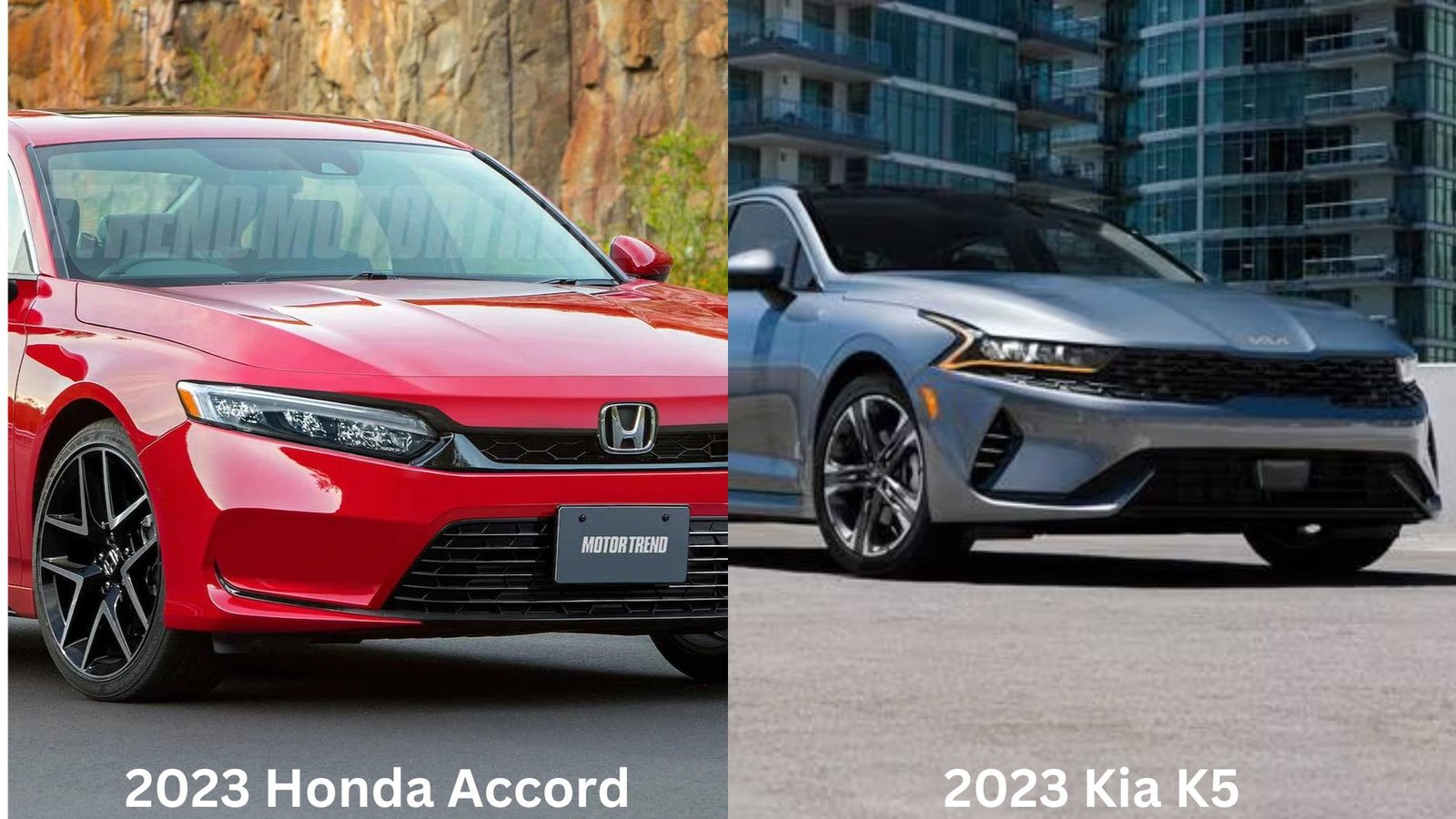 2023 Honda Accord vs 2023 Kia K5