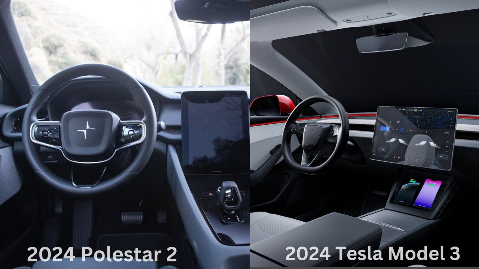 2024 Polestar 2 vs. 2024 Tesla Model 3